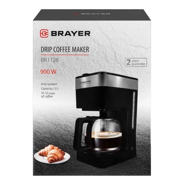 Кофеварка BRAYER BR1126 - фото в интернет-магазине Арктика